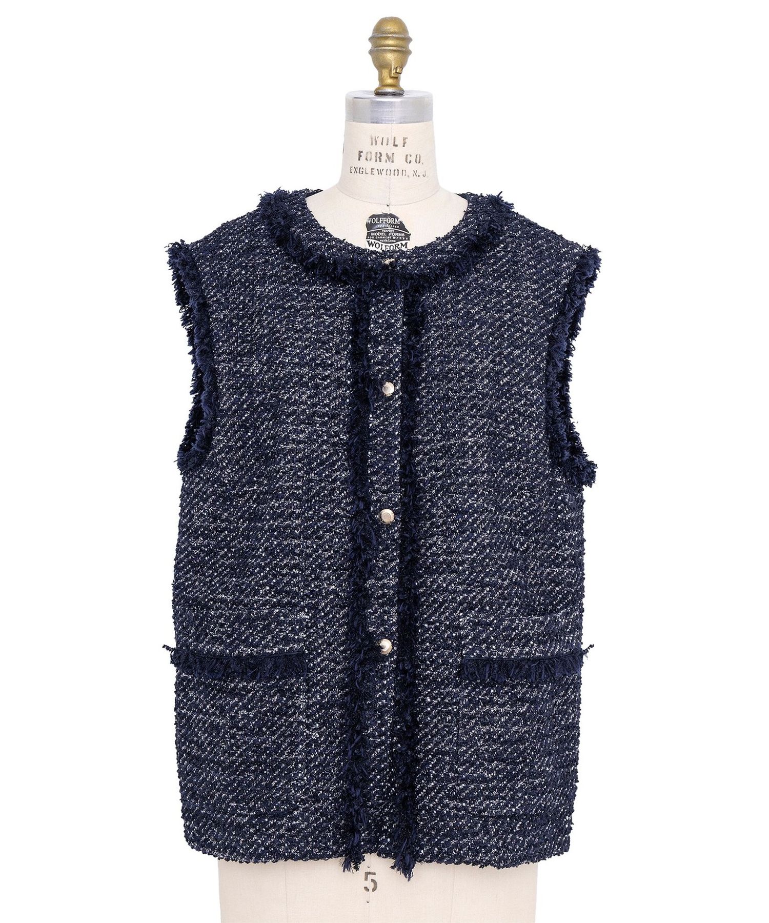 FALL1 ツイードフリンジジレ 