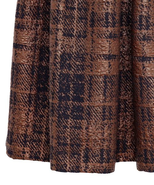 Drawer ラメチェックスカート WINTER1 ラメチェックギャザースカート