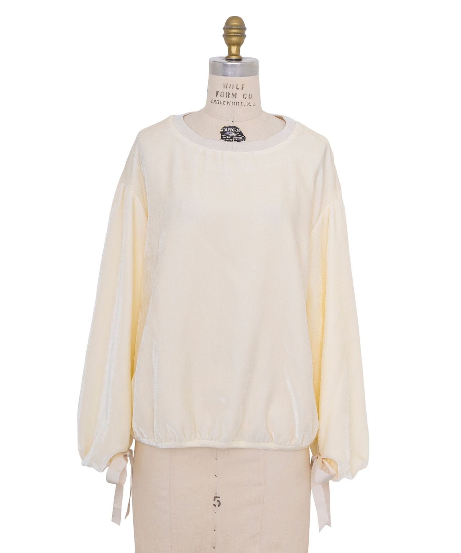 ドゥロワー WINTER1 ベルベットリボンスリーブブラウス 定価11万 美品 6500024F0787_x1_a006.jpg