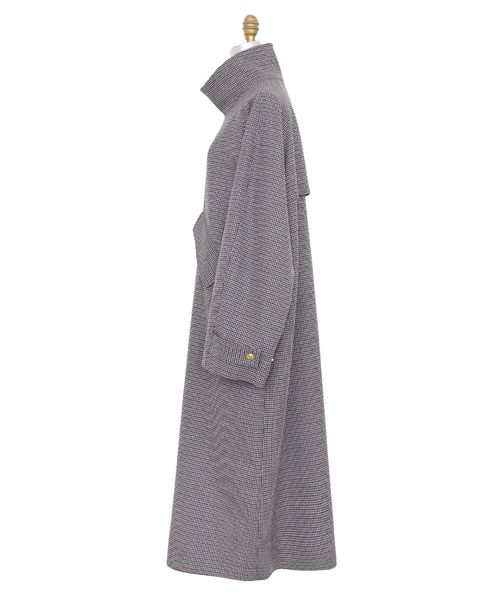 SUIT SELECT ハウンドトゥースチェスターコートBLG1801-99-P trim_ofkss_itemc2c94c14bf5d11e
