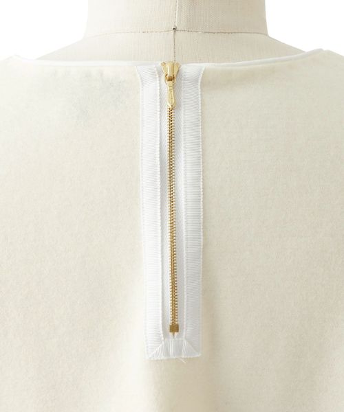 新品　ドゥロワー　コンビロングスリーブブラウス　ネイビー WINTER1 コンビロングスリーブブラウス