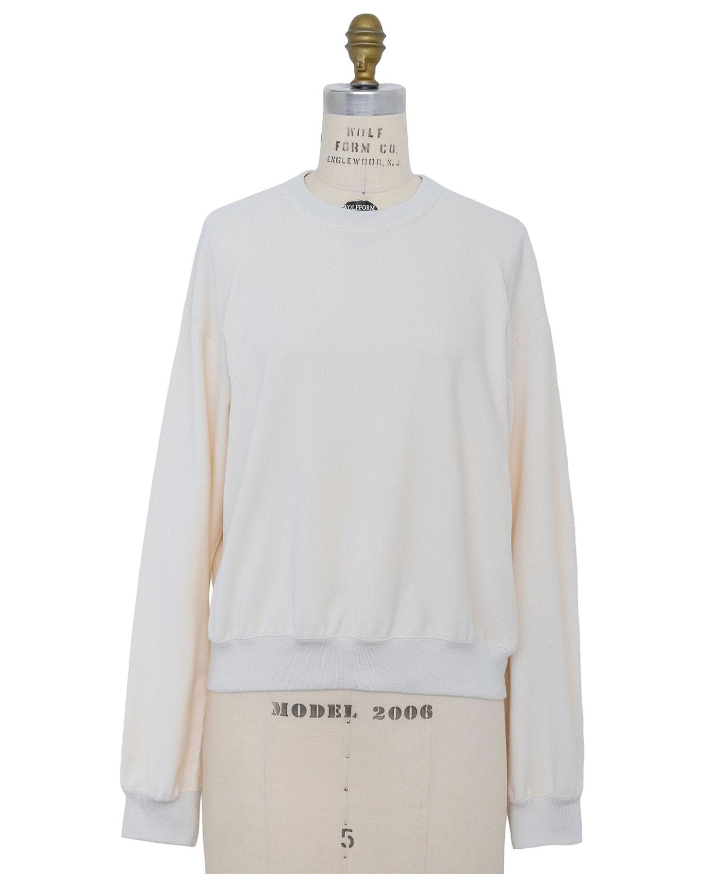 RESORT1 バックジップクルーロングスリーブ