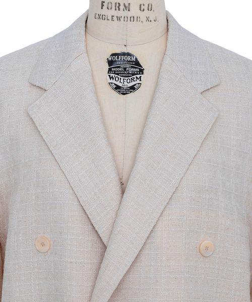 専用　UNITED ARROWS　フリンジツイードセットアップスーツ36 UNITED ARROWS ユナイテッドアローズ ツイード ノーカラー