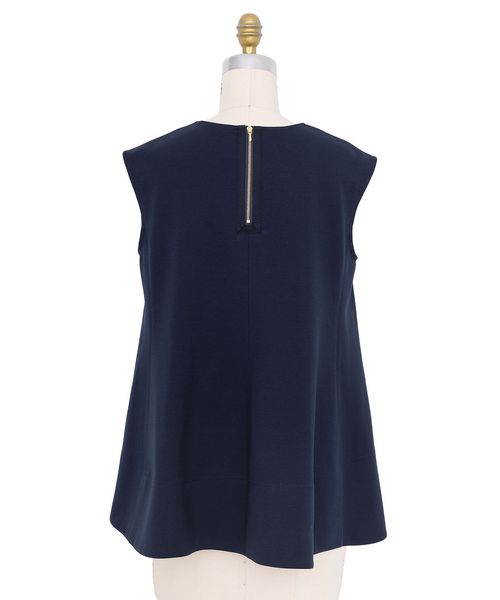 M.SUMMER2 バックジップノースリーブブラウス 