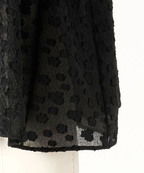 Drawer T-mat Masaki-Paris　ショートスリーブブラウス T―mat Masaki―Paris x Drawer＞ ジャガードショートスリーブブラウス