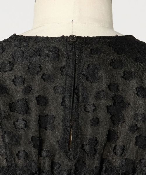 Drawer T-mat Masaki-Paris　ショートスリーブブラウス T―mat Masaki―Paris x Drawer＞ ジャガードショートスリーブブラウス