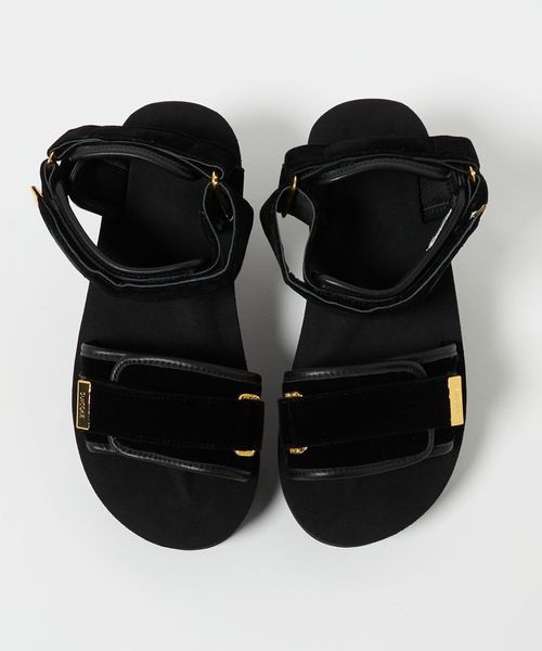 SUICOKE x Drawer＞ ヴェルヴェットサンダル
