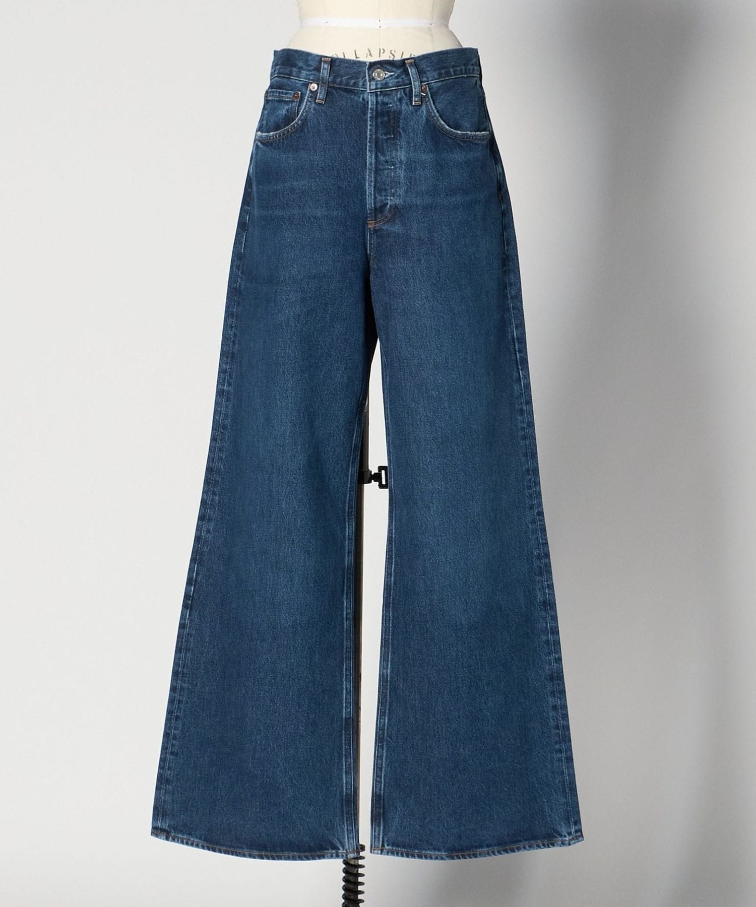 AGOLDE＞ DAME JEAN ワイドデニムパンツ