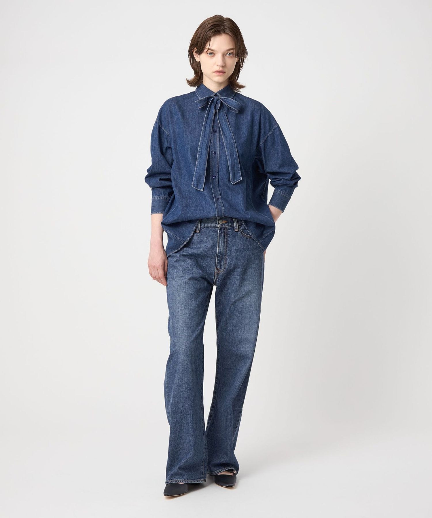 インディゴデニム5ポケットパンツ