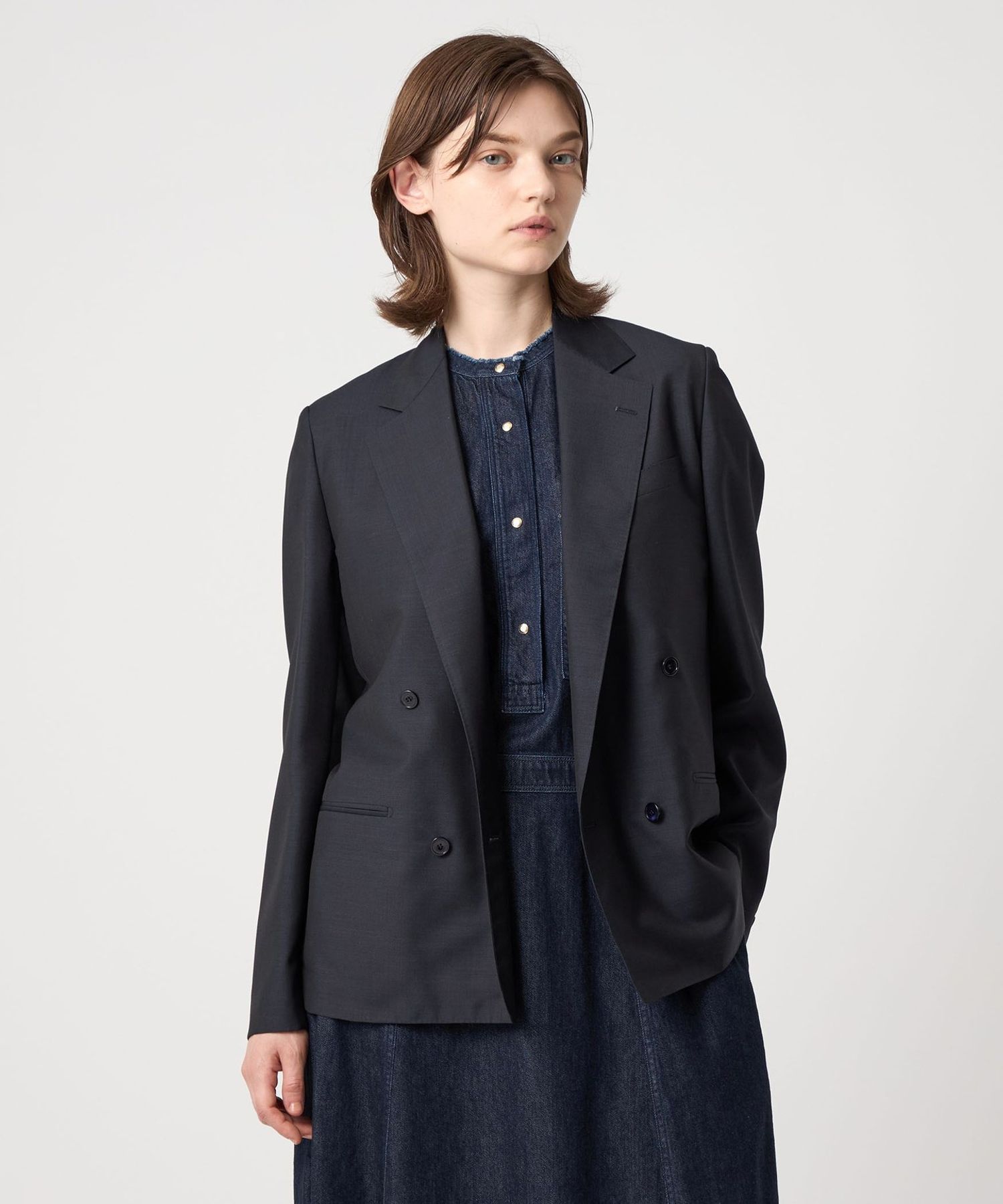 UNITED ARROWS フランネルウール　テーラードジャケット 1500025Y0024_m1_a006.jpg