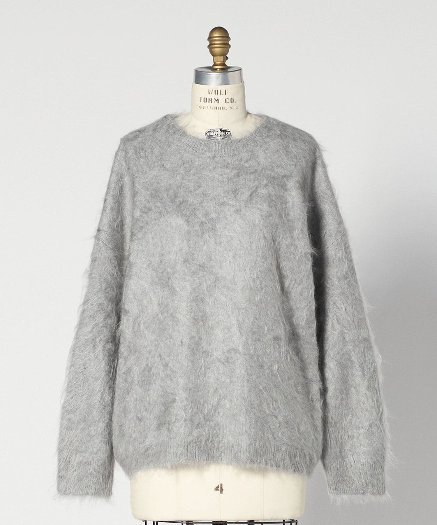 PRE カシミヤファークルーニット