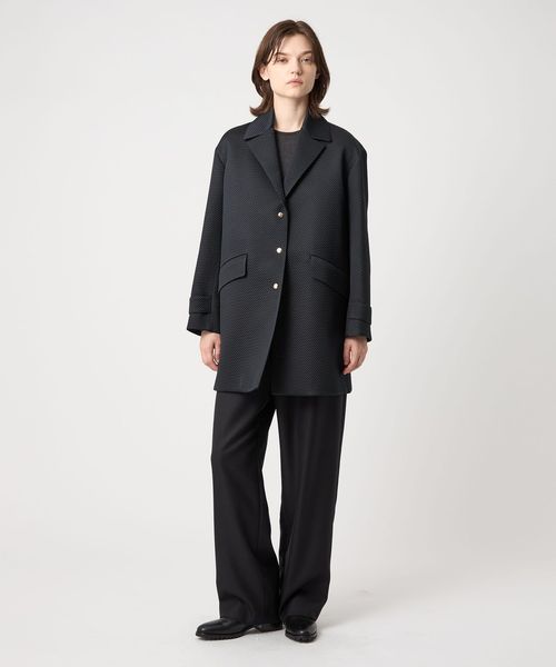 ☆美品☆ファブリカチェスターコート定価29,700円　ユナイテッドアローズ　36 PRE ジャガードチェスターコート
