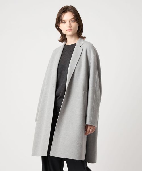 【美品】UNITED ARROWS ボンディング チェスターコート グレー 美品】UNITED ARROWS ボンディング チェスターコート グレー