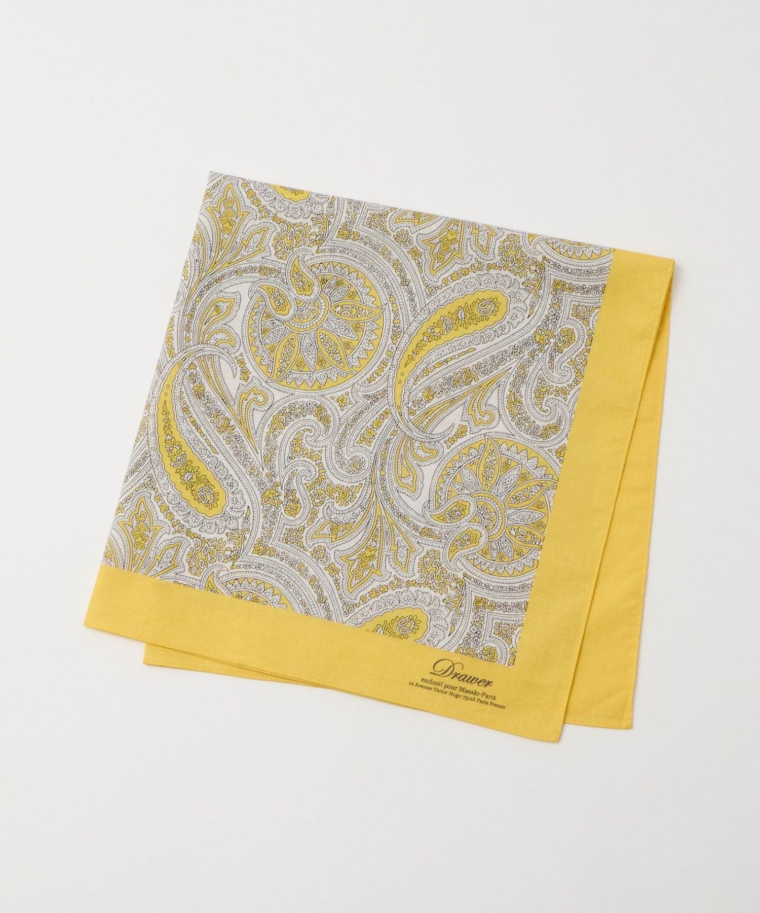 引越SALE　ドゥロワー　DRAWER T-mat ペーズリー　シャツ T―mat Masaki―Paris x Drawer＞ ペイズリーバンダナ