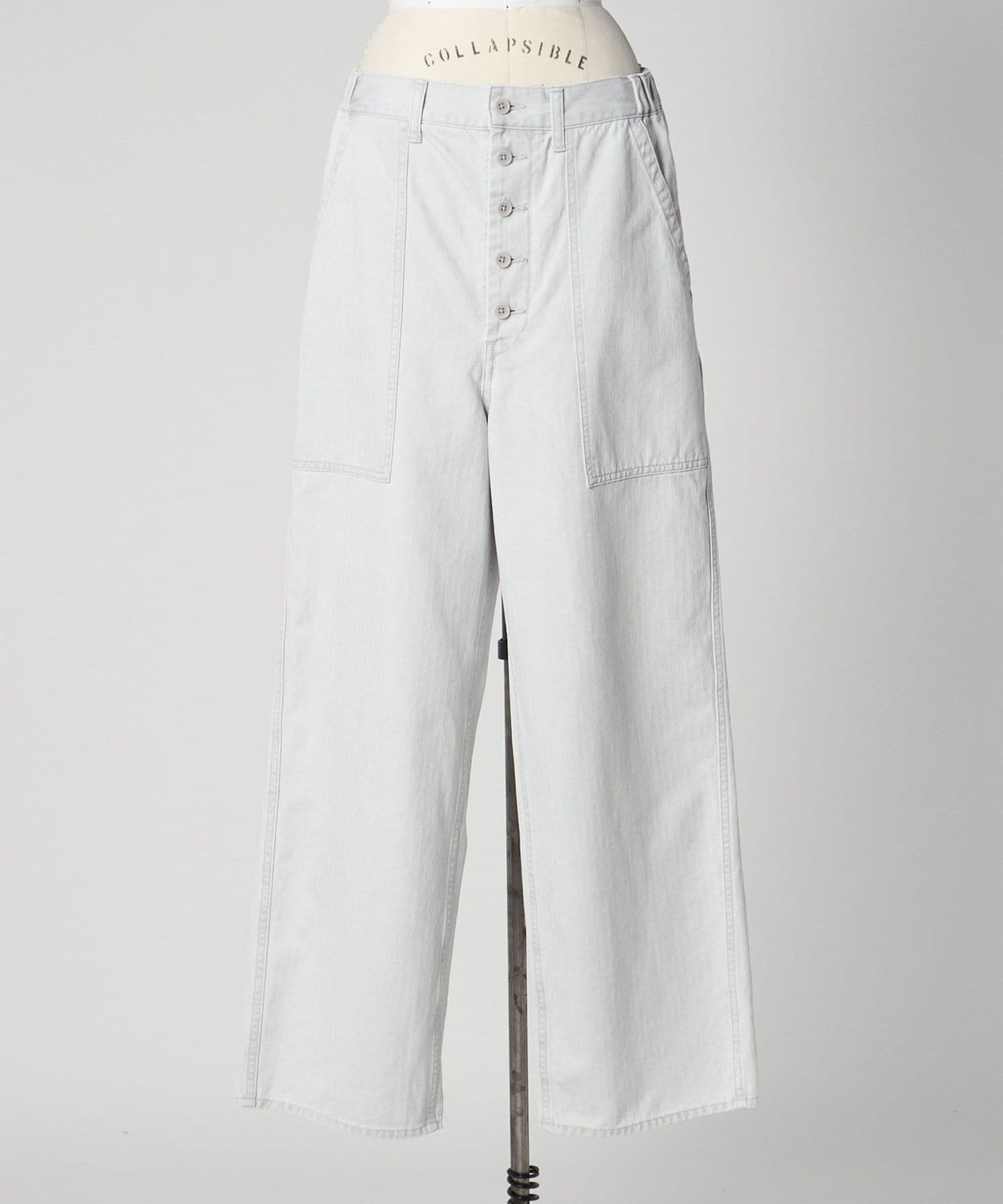 【希少】　interim　hbt　ベイカーパンツ　ヘリンボーン　インテリム INTERIM(インテリム) - ORGANIC COTTON HBT TWILL BAKER PANTS