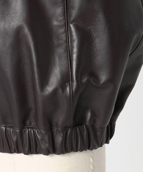 【最終値下げ】UNITED ARROWS ノーカラー レザージャケット PRE レザーノーカラージャケット