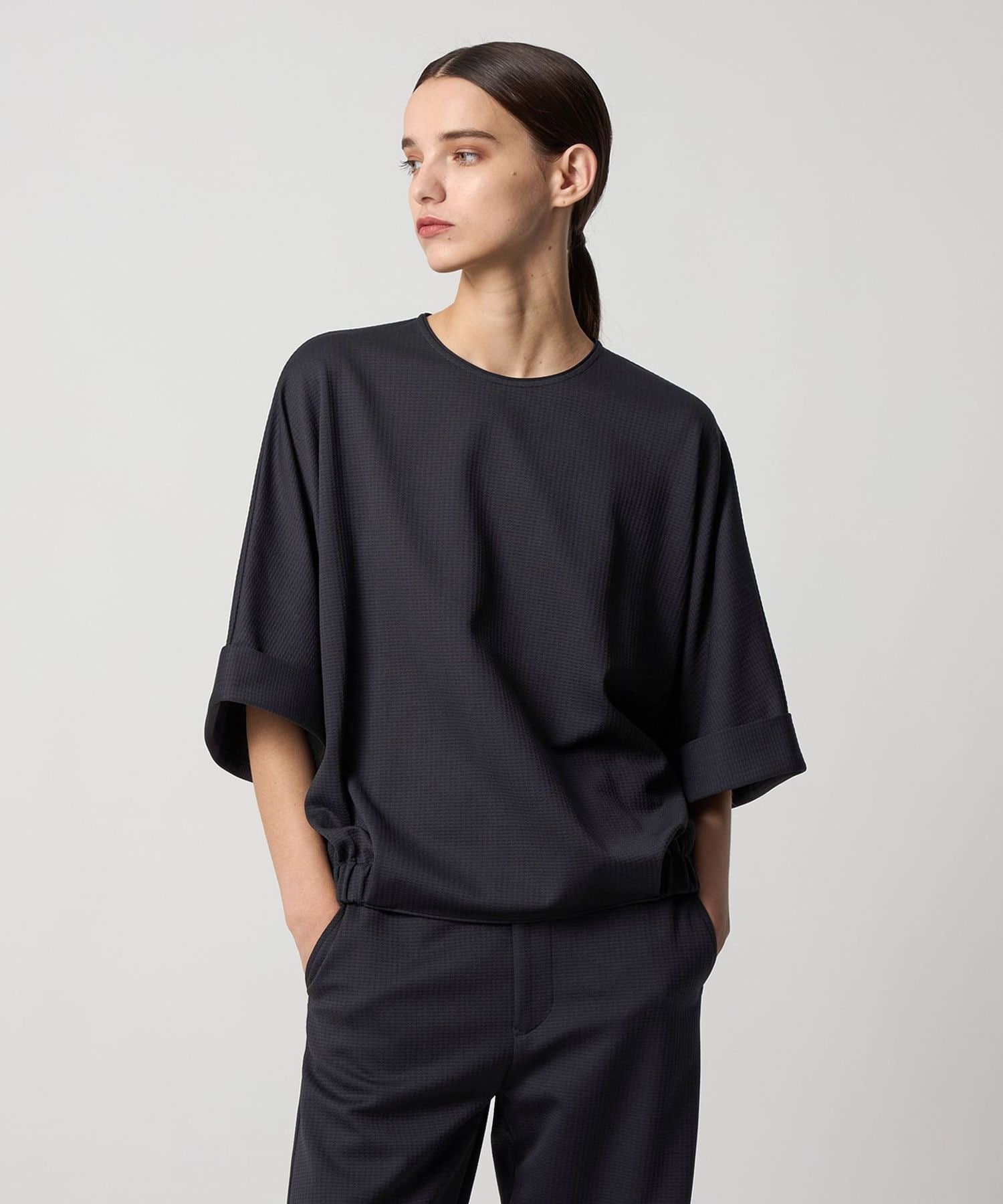 PRE ドルマンスリーブカットソーブラウス