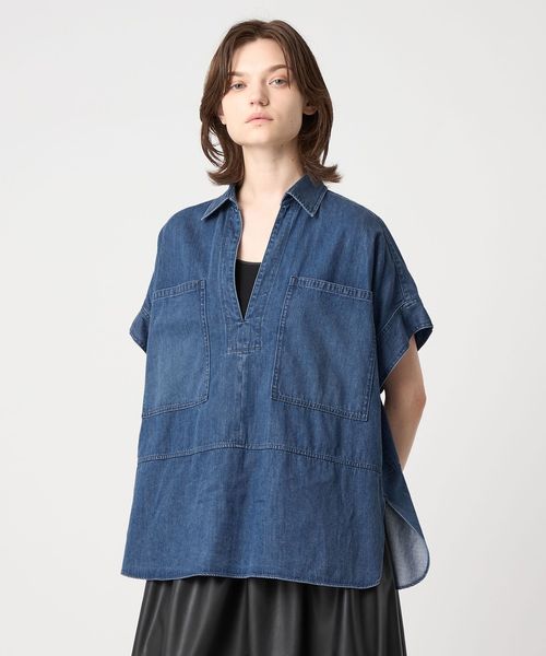 Drawerドゥロワー2023aw ループ　プルオーバーブラウス36 ドゥロワー(Drawer)ドゥロワー ブラウス ブラウス 衣料品