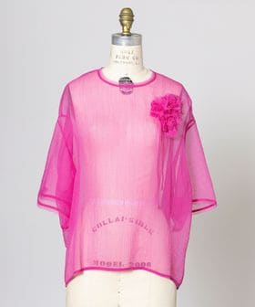 DRAWER/PRE ジョーゼットコサージュブラウス/シャツ / ブラウス