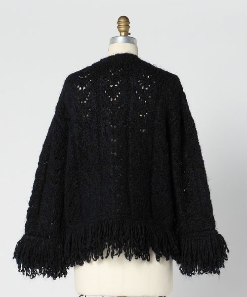 FALL1 5Gシャギーフリンジカーディガン
