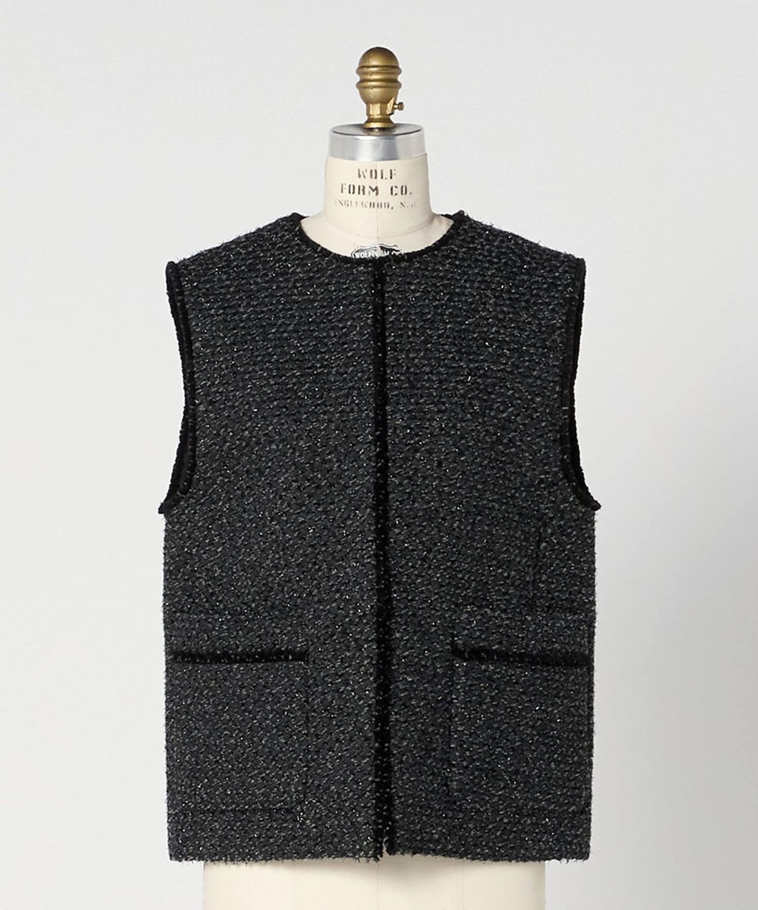 専用　UNITED ARROWS　フリンジツイードセットアップスーツ36 ワイドストライプ ダブル 6ボタン スーツ MC‐MODEL ヨコストレッチ