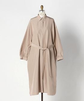 DRAWER/FALL2 コットンシルクシャツワンピース/ワンピース
