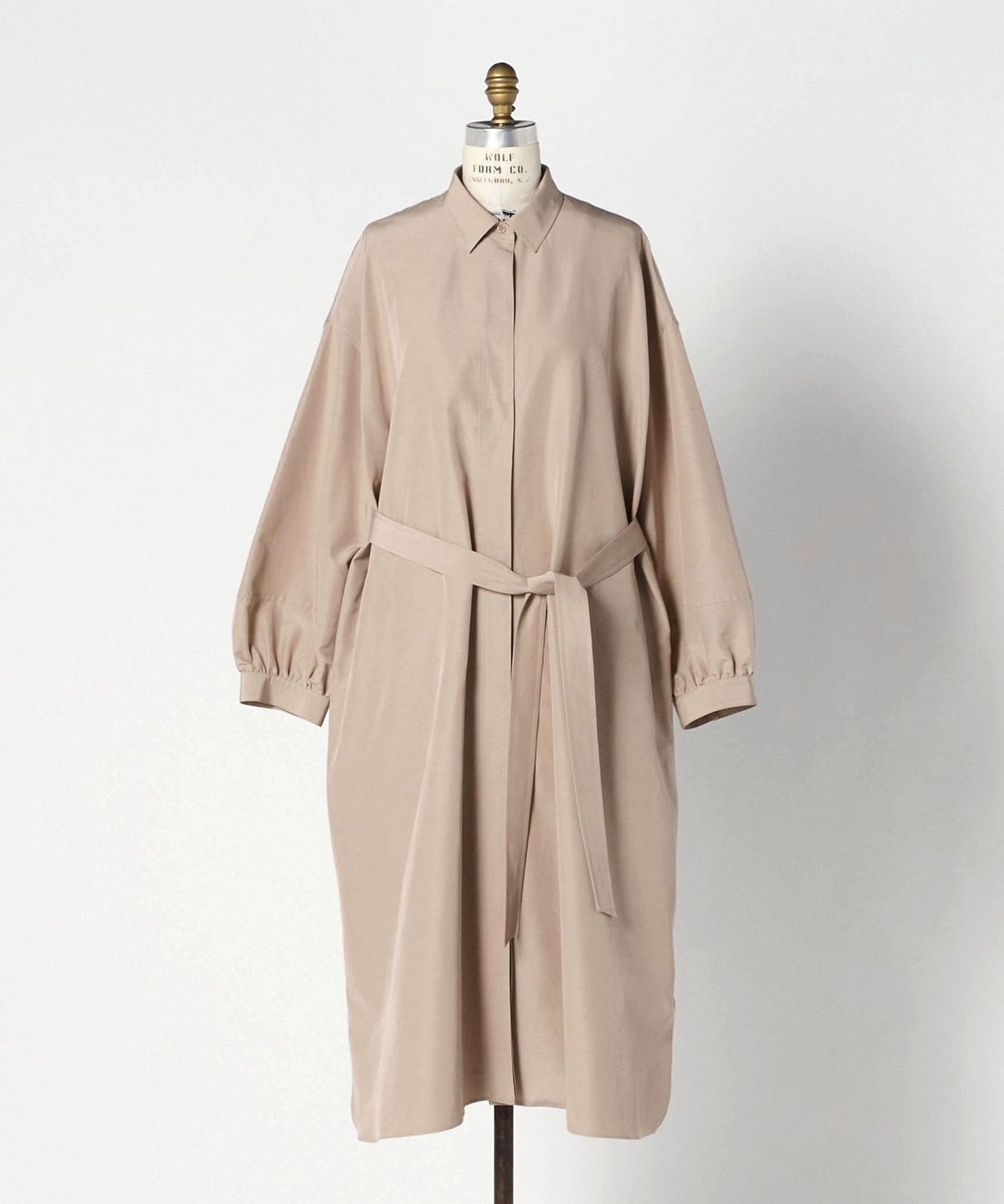 FALL2 コットンシルクシャツワンピース