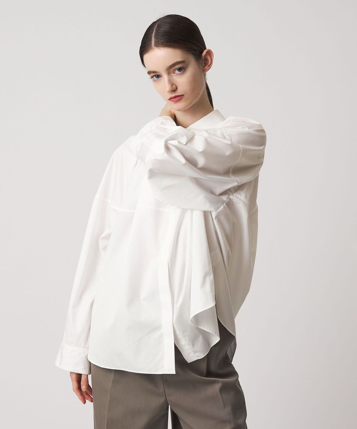 FALL2 コットンレギュラーカラーシャツ