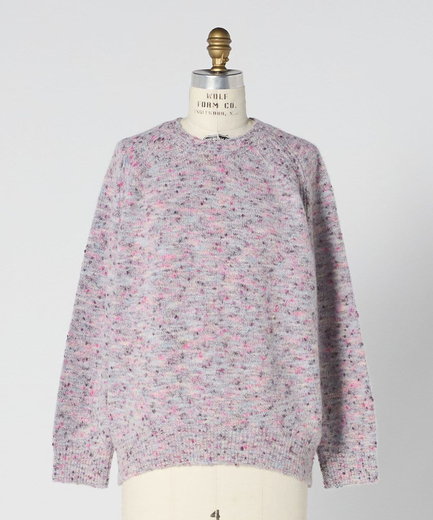 WINTER1 5Gノットヤーンクルーネックニット