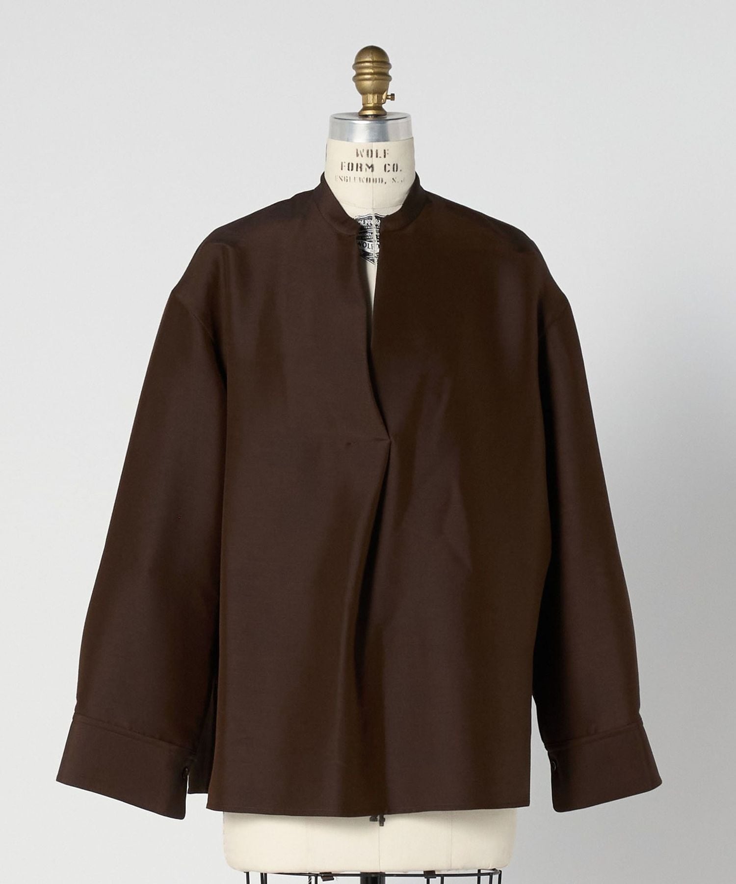 美品 ドゥロワー 5,7万 スタンドカラーブラウス Drawer Y234 美品 ドゥロワー 5,7万 スタンドカラーブラウス Drawer Y234