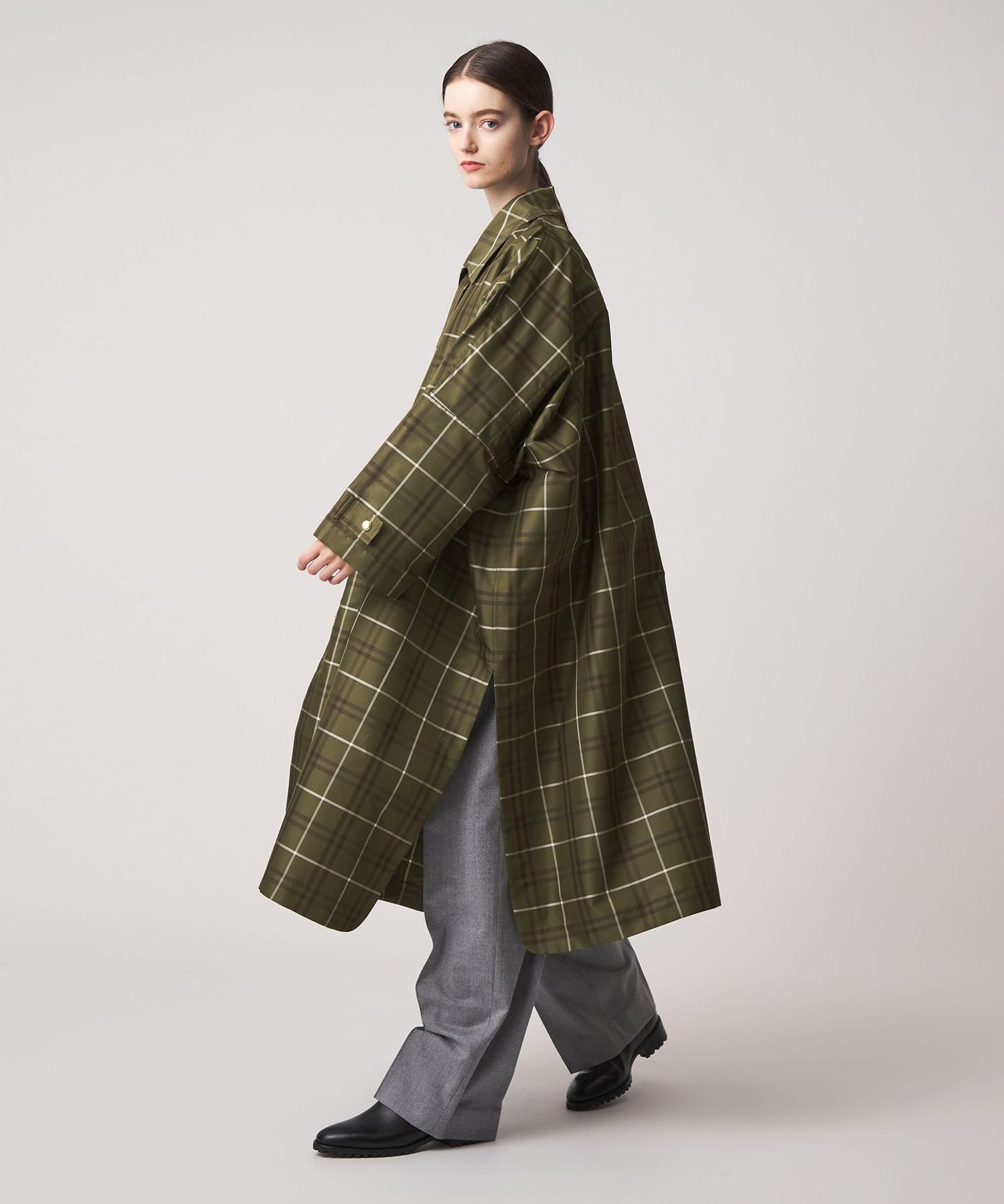FALL2 タータンチェックコート