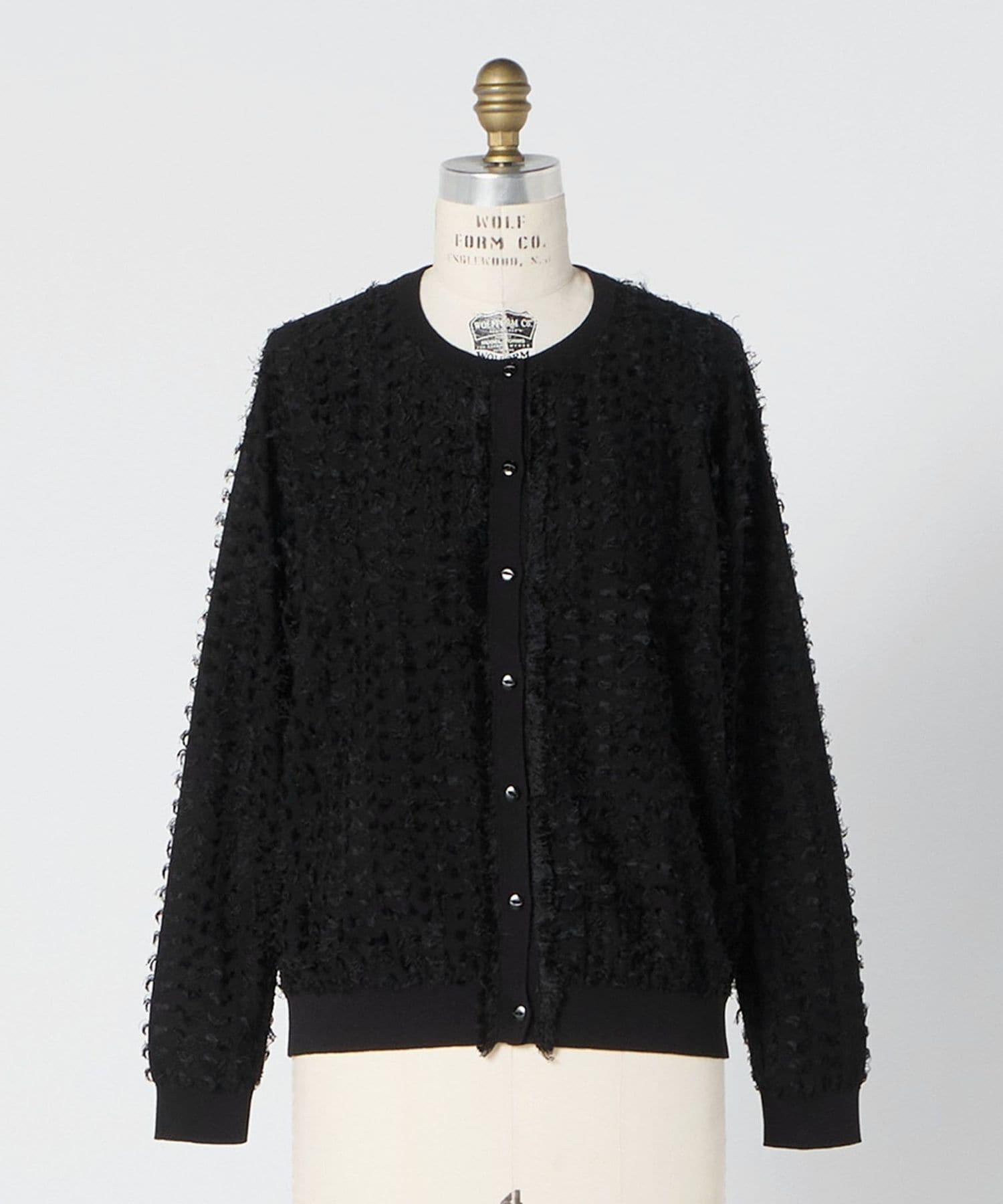 PERVERZE ブラックカーディガン フリンジデザイン PERVERZE カーディガン