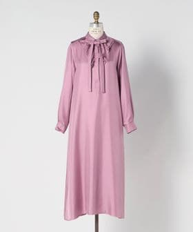 DRAWER/WINTER1 シルクフリルワンピース/ワンピース