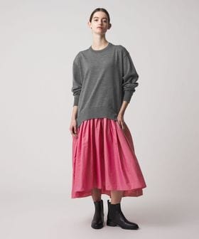 DRAWER/WINTER2 ニットコンビワンピース/ワンピース