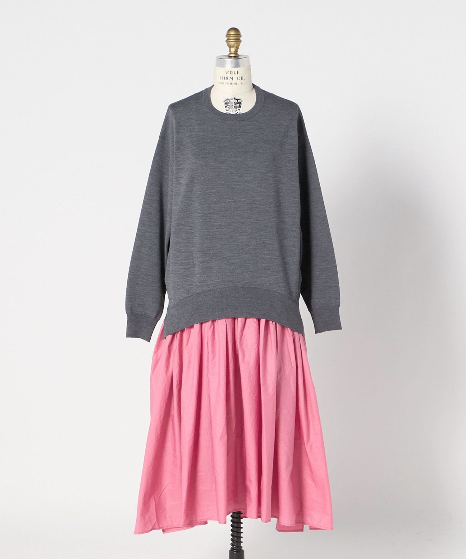 WINTER2 ニットコンビワンピース