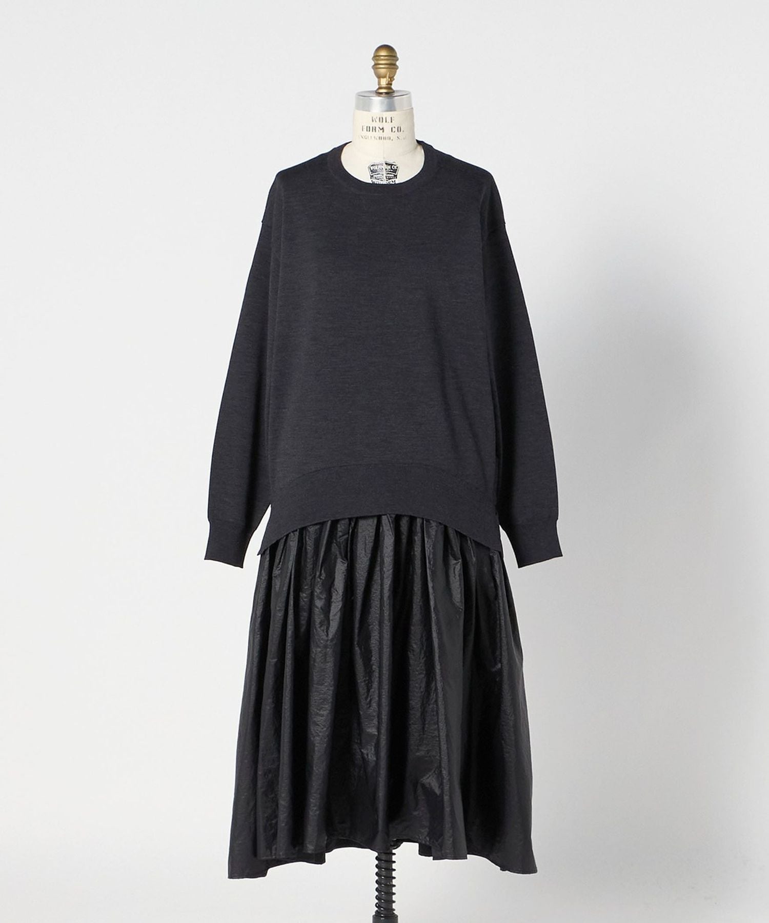 drawer セットアップ　ワンピース　ブラック　スカート drawer セットアップ ワンピース ブラック スカート drawer