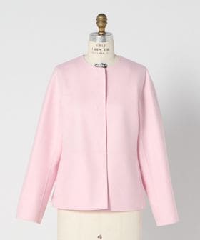 DRAWER/WINTER1 ツイルケヌキジャケット/ノーカラージャケット