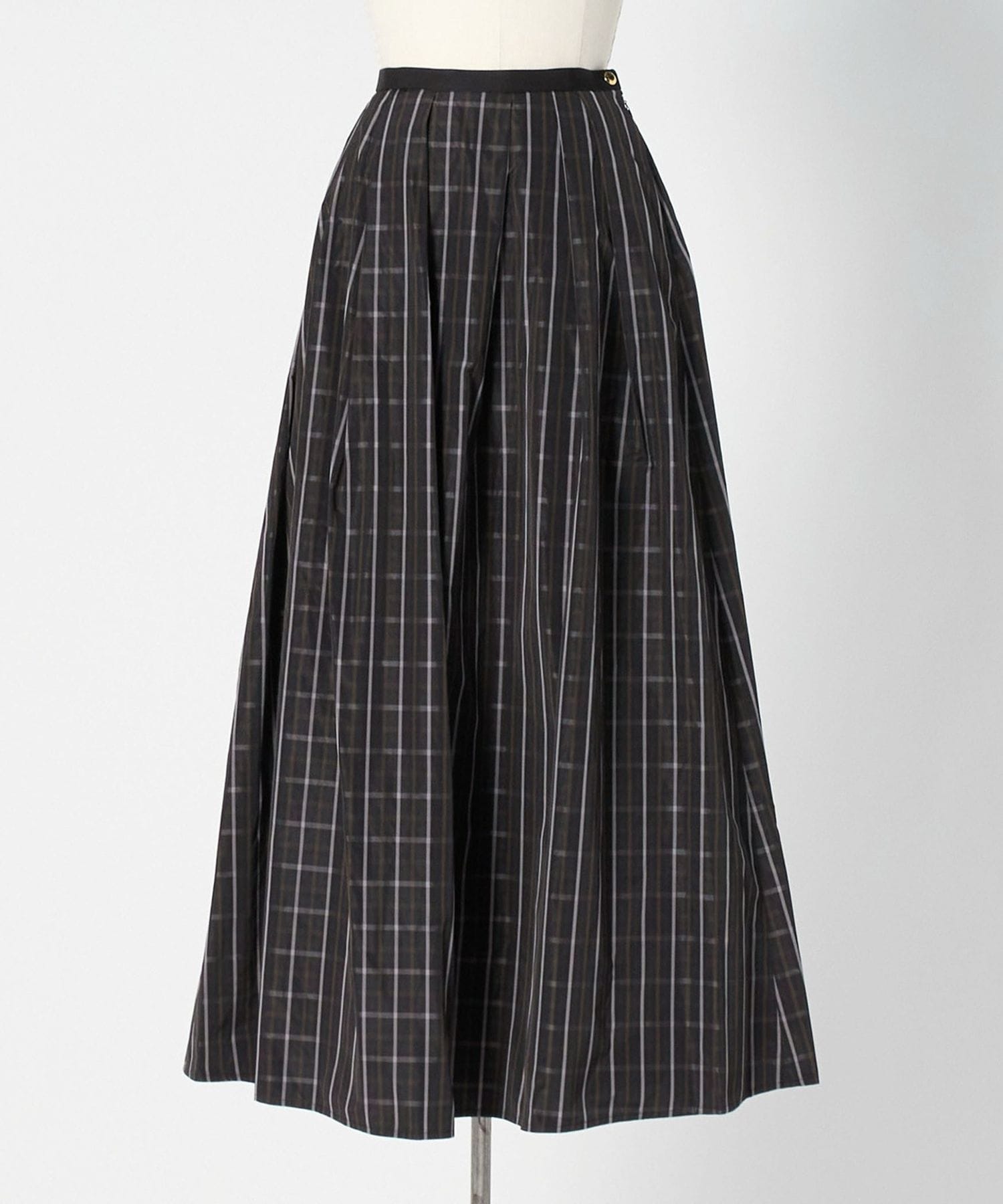 WINTER1 チェックランダムタックスカート