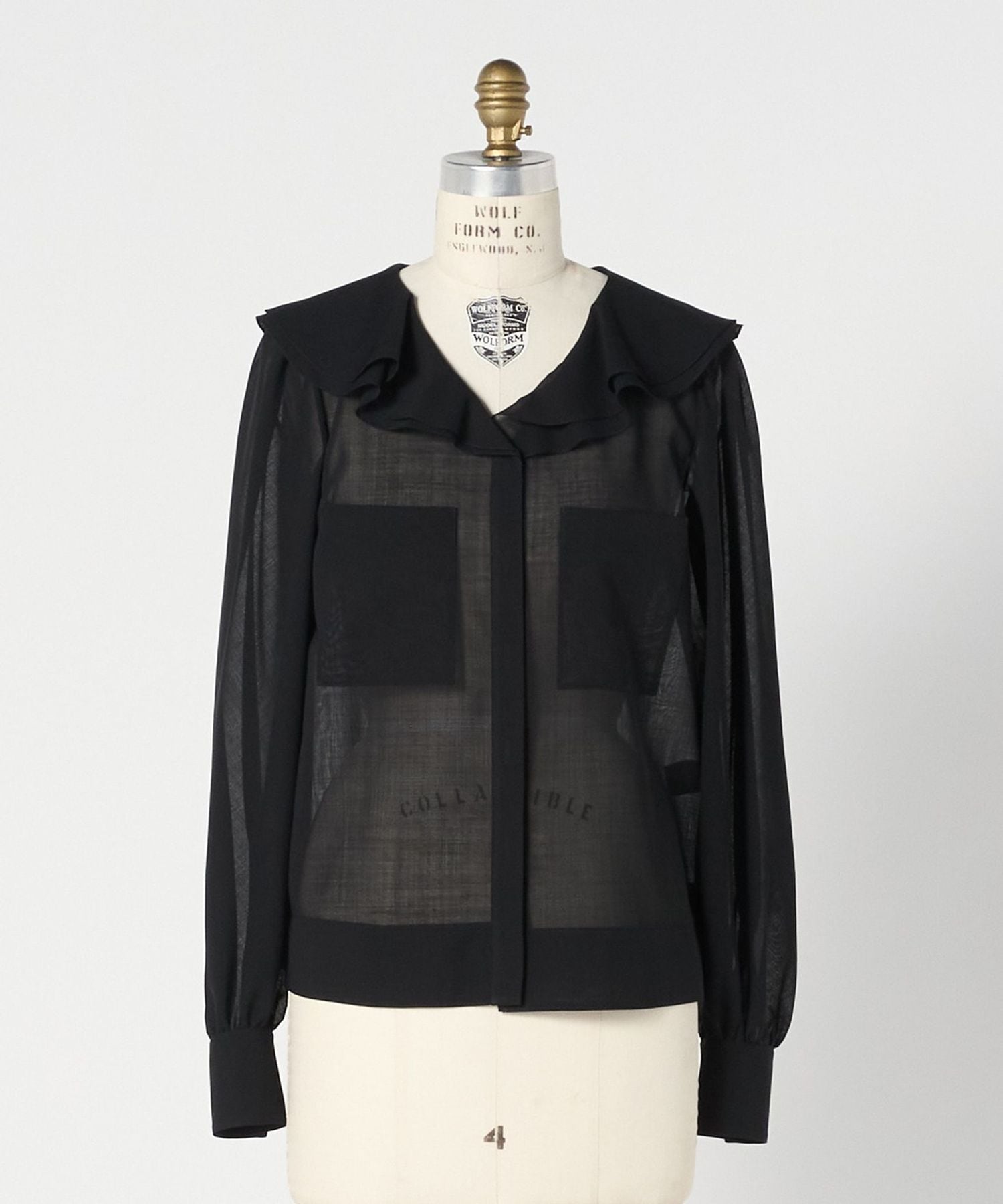 WINTER2 フリルカラーブラウス