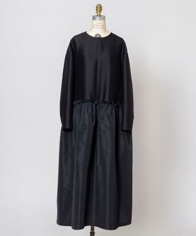 DRAWER/WINTER2 ツイルウェストギャザーワンピース/ワンピース