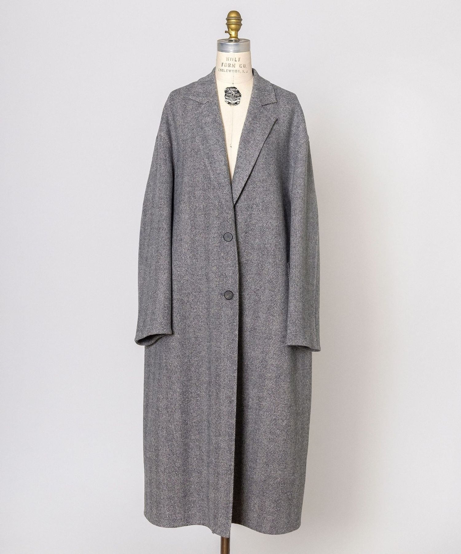 WINTER1 ヘリンボーンケヌキチェスターコート