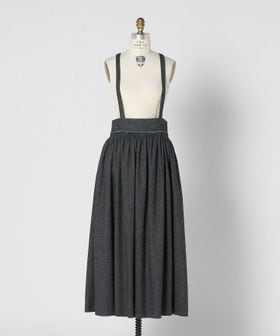 DRAWER/WINTER2 ストラップフレアスカート/ミモレ / ロング