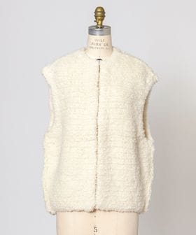 DRAWER/WINTER2 ツイードライクニットベスト/ベスト