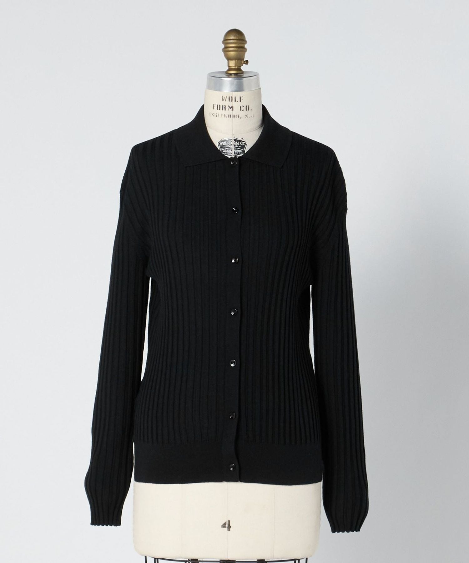 WINTER3 18Gリブ編みカーディガン