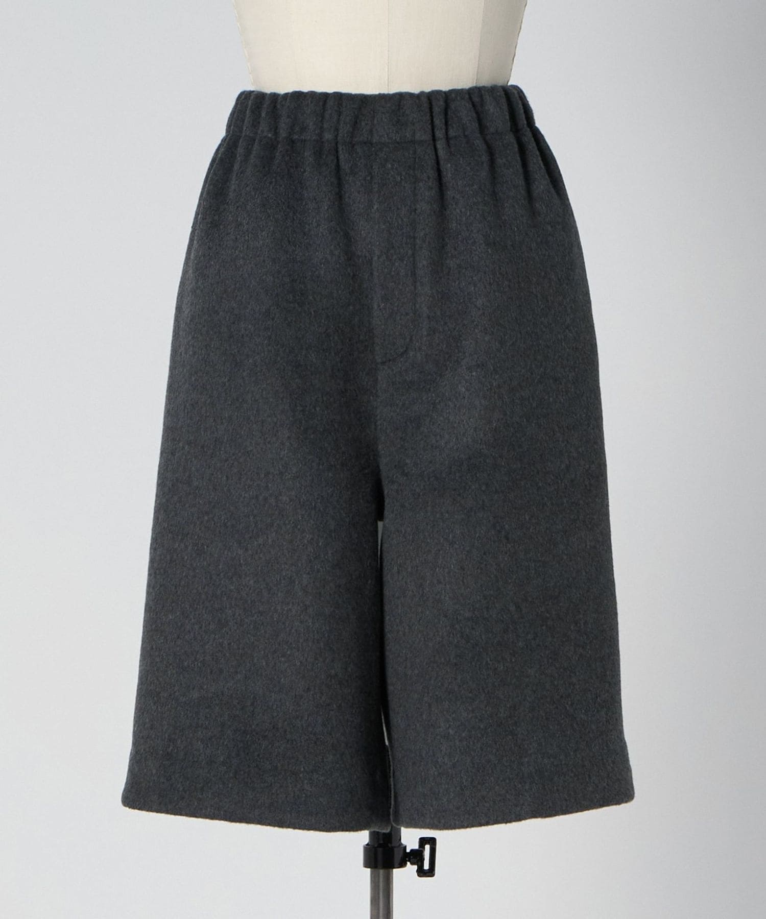 CLASS / Wool Kasuri Stripe Washed Finish/ショートパンツ/2/BLK/CCBS13UNIB// WINTER3 カシミヤウールショートパンツ