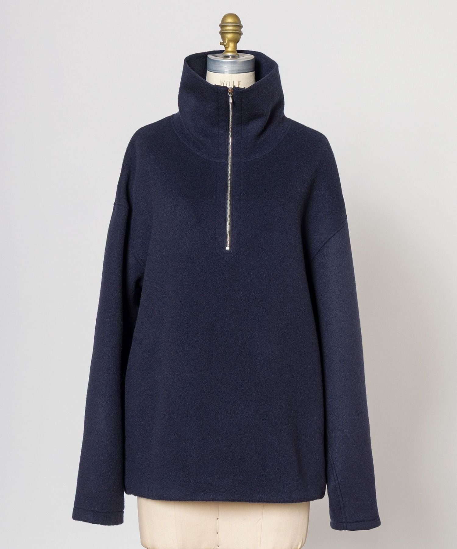 WINTER3 カシミヤウールハーフジップジャケット