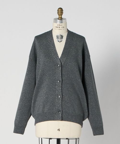 DRAWER/WINTER3 14GラメVネックカーディガン/カーディガン / ボレロ