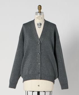 DRAWER/WINTER3 14GラメVネックカーディガン/カーディガン / ボレロ