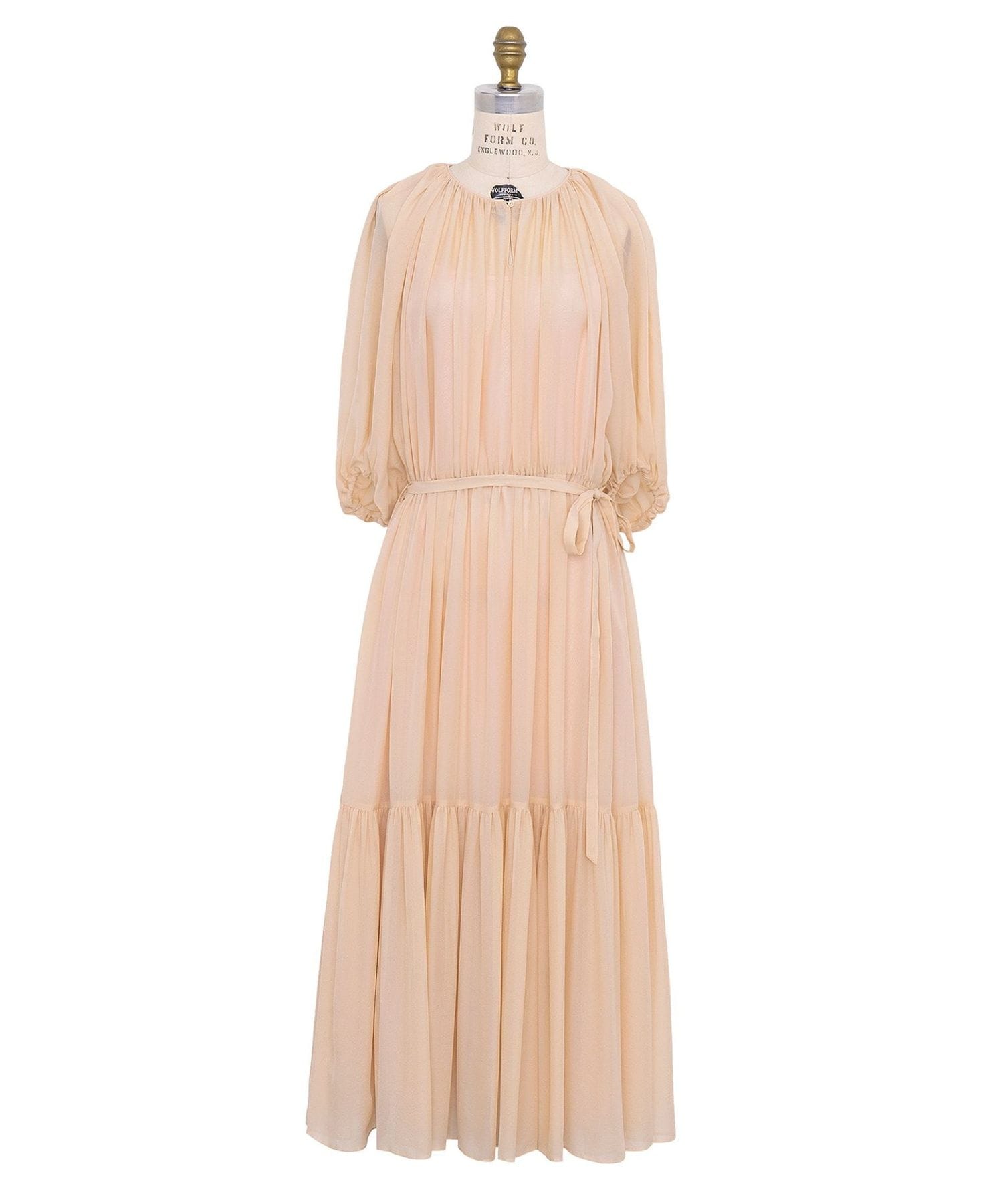 RESORT1 ジョーゼットギャザーワンピース