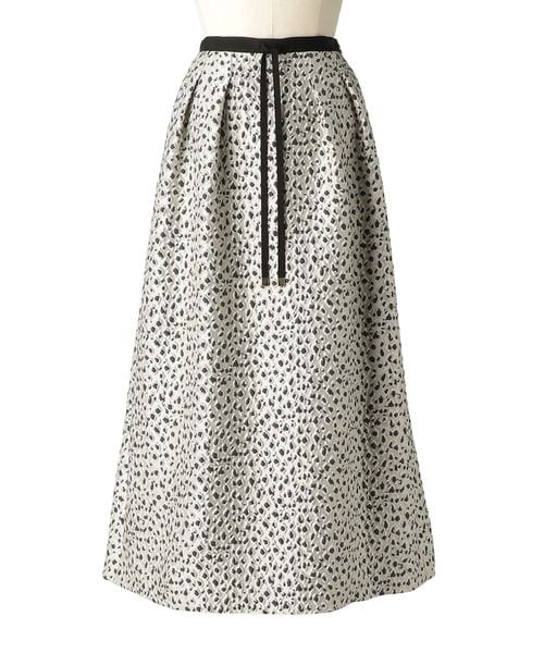 DRAWER/RESORT1 ドットジャガードスカート/ミモレ / ロング